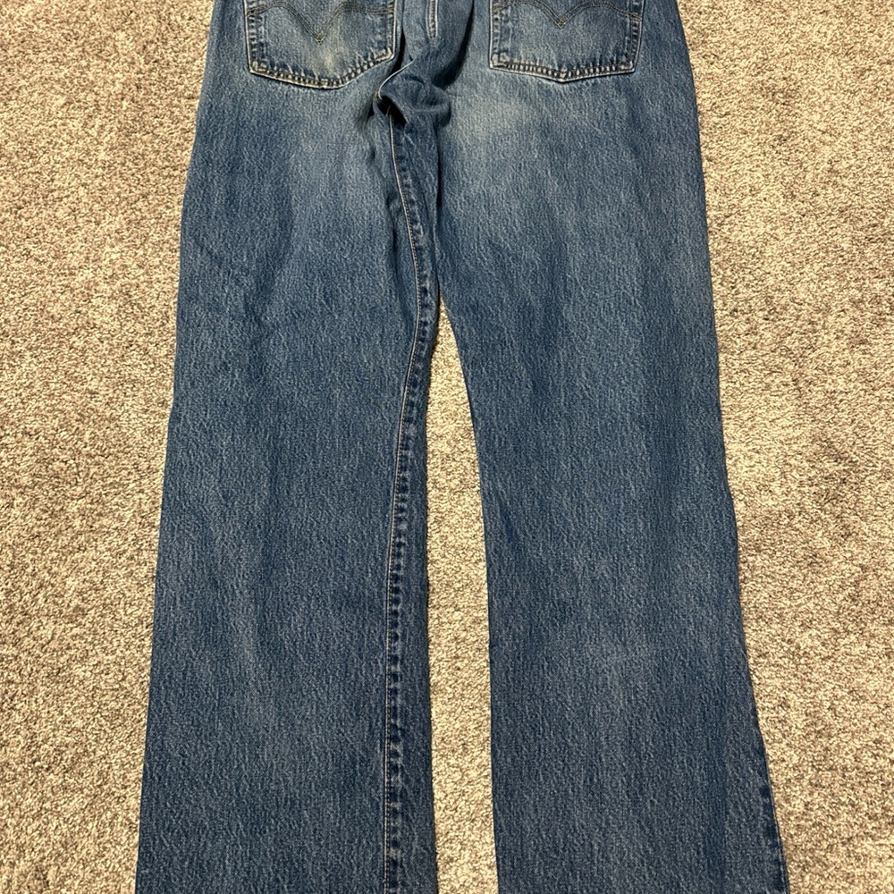 VTG Levis 501 Jeans‎ Mens 40x34 Blue Straight Button Fly Medium Wash Y2K Denim * - Picture 11 of 12